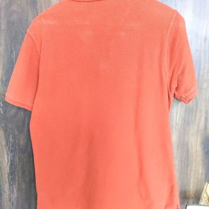 Brownish-Mahroon Tshirt For Men