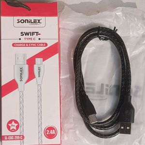 Sonilex Type C  Fast Charging & Sync Cable