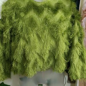 Fur Green Top