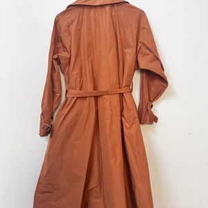 Korean Light Weight Long Peach Coat