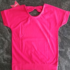 Hot Pink Top With Tag