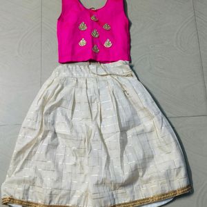 Kerala Traditional Baby Girl Crop Top