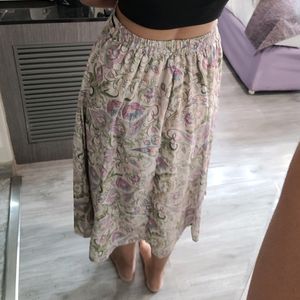 Sassafras Midi Skirt With Flare