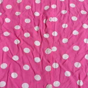 Pink Polka Dot Shirt