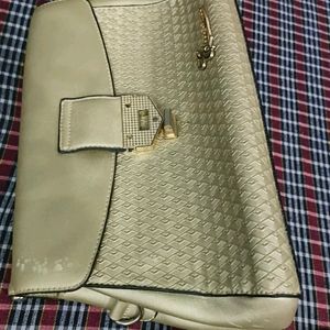 Sling Handbag Silver Colour