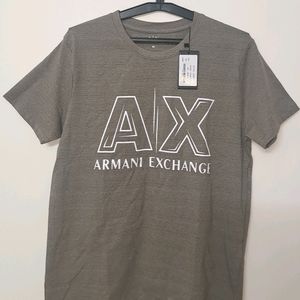 BASIC GREY ARMANI EXCHANGE UNISEX T SHIRT