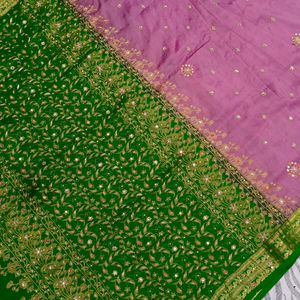 Zardoji Maggam Work Design Saree