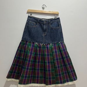 Upcycled Denim Skirt (Repurposed By Me)