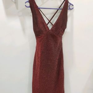 Ruby Red Shimmer Dress