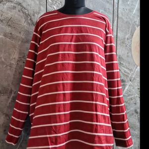 Red & White Stripes Tunic