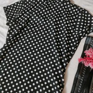 Black Polka Dot Kurta 🌺