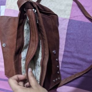 Coffee Brown Sling Bag