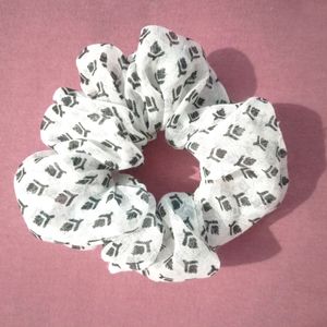 Beautiful Printed Scrunchies, Pack Of 6