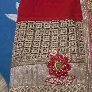 Pure Chiffon  Saree FOR Wedding