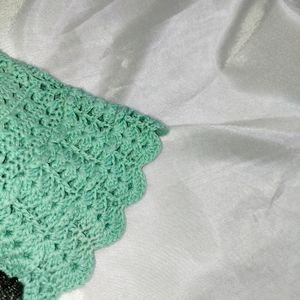 Crochet Sea Green Top