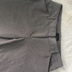 Grey Mid Waist Trouser