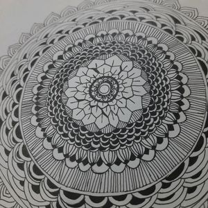 Sunflower Mandala Art