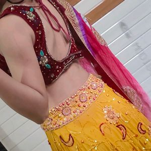 Heavy Sequin Work Lehenga Choli