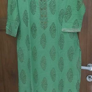 Mango Green Kurti