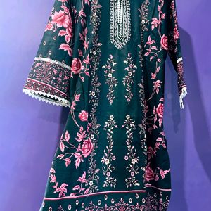 Stitched Pakistani Kurta Sets With Pant & Dupatta