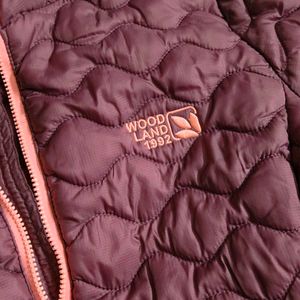 Woodland Women Rose Brown Quilted Jacket