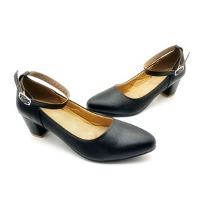 Black Block Heel Shoes