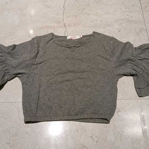 Hopscotch Grey Top For 6-8 Years