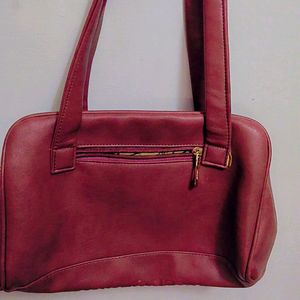 Classy Hand Bag Maroon Colour