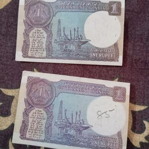 Rare Old One Rupee 3 Notes