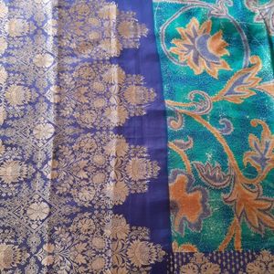 Silk Meenakari Border