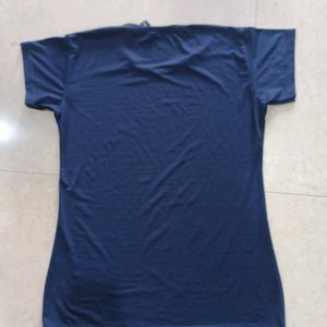 Navy Blue T Shirt With Print