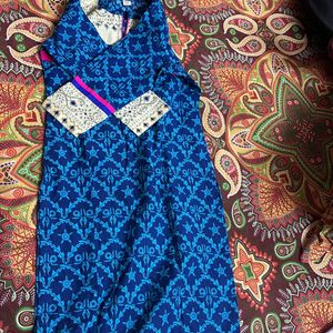 Blue Kurta With COLLAR