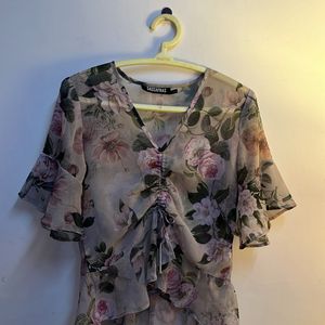 Sassafras Floral Georgette Top