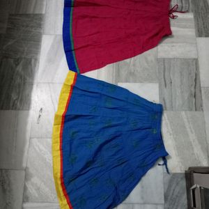 Girls Jaipuri Print Skirt