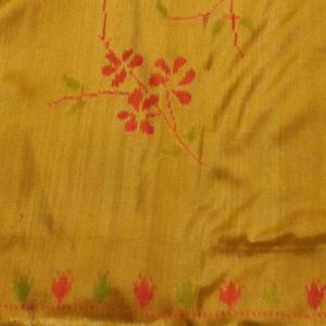 Mustard Yellow And Pink Rajkot Patola