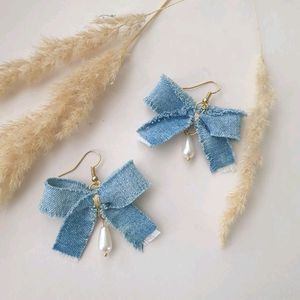 Denim Earrings 💙