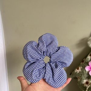 Handmade Flower Scrunchie