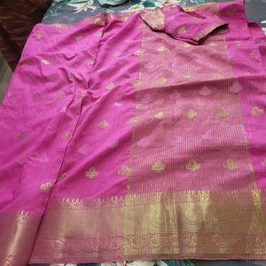 Banarasi Pink Saree