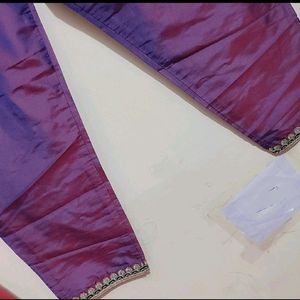 Purple🟣Kurta Plazo Pant Set For 34 Bust