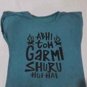 Abhi Toh Garmi Shuru Hui Hai Printed T-shirt