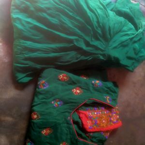 Green Colour Stitched New Patiala Suit