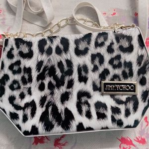 Hand Bag Good New  Condition Black And White