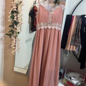 Beautiful Brand New Peach Cocktail Gown