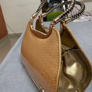 Golden Ethnic Handbag