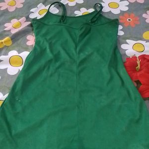 Pretty Short Green Dress For Girls
