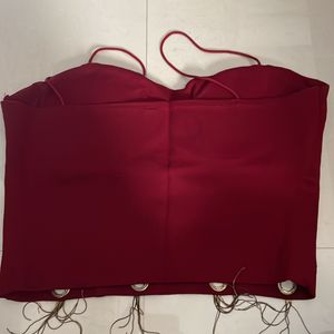 Red Party Wear Top