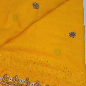 Woman Heavy Work Saree