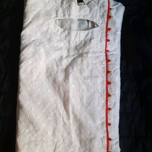 White Chikankari Kurta