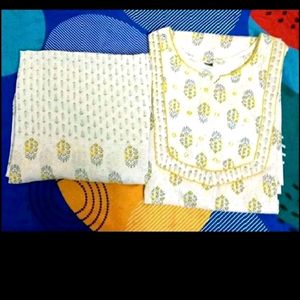 Cotton Kurti With Dupatta