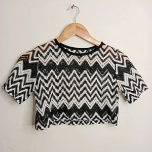 Black And White Casual Top (Girl' s)